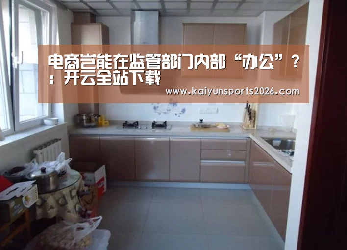 电商岂能在监管部门内部“办公”?:开云全站下载(图3) 开云移动端